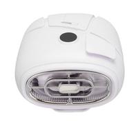 Eminchu Ventilateur de Taille Portable avec 100 Vitesses Réglables en Continu, Ventilateur de Refroidissement Rechargeable à Affichage Numérique LED, Boîte D'aromathérapie Intégrée, pour (WHITE)