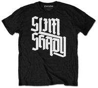 Eminem 'Shady Slant' (Noir) T-Shirt - OFFICIEL