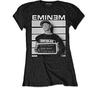 Eminem - T-Shirt # L Black Femmina # Arrest [Import]