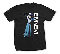 Eminem - T-Shirt # XL Black Femmina # Mic. Pose [Import]