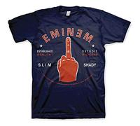 Eminem - T-Shirt # XXL Blue Unisex # Detroit Finger [Import]