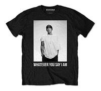 Eminem Whatever T-Shirt à Manches Courtes pour Homme - Noir - Large