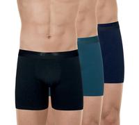 Eminence - Boxer Long Homme - Lot de 3 - Studio - Oeko-TEX® - Coton Stretch Longue Durée