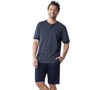 Eminence Homme Coton Bio Ensemble De Pyjama, Imprime Noir Et Blanc/Bas Noir, S EU