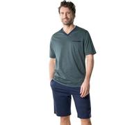 Eminence Homme Mercerise Ensemble De Pyjama, Haut Marine Et Blanc/Bas Bordeaux, S EU