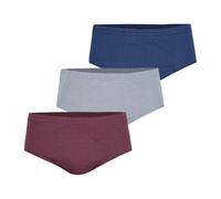 Lot de 3 slips taille haute fermé homme Trio Fantaisie Eminence bleu en coton Bleu XXL