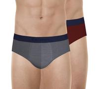 Eminence - Lot de 2 Slips Homme Fait en France - Coton Stretch, sans Coutures Côtés, Ceinture Jacquard - Label Oeko-TEX® Standard 100