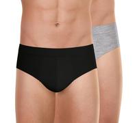 Lot de 2 slips Fusion gris en coton pour homme Gris XL