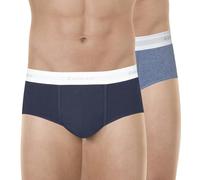 Eminence - Lot de 2 Slips Homme Tailor - Coton Stretch Biologique, Coupe Ergonomique, Ceinture Jacquard - Label Oeko-TEX® Standard 100