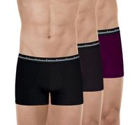 Eminence - Lot de 3 Boxers Homme Business Print - Coton Premium Elasthanne - Avant et Coutures Doublés - Boxers Stretch - Label Oeko-TEX® Standard 100