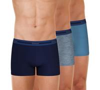 Eminence - Lot de 3 Boxers Homme Sélection Coton Bio Taille : 3/M - Couleur : Marine-Bleu chiné-Ciel