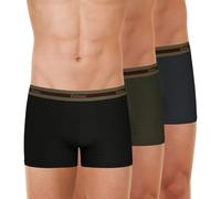 Eminence - Lot de 3 Boxers Homme Sélection Coton Bio - Taille : 6/XXL - Couleur : Noir-Kaki-Anthracite