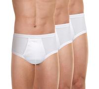 Eminence - Lot de 3 Slips Homme Taille Haute Ouvert Les Classiques - Taille : 5 - Couleur : Blanc
