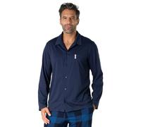 Eminence - Pyjama Long Homme Camper- Jersey 100% Coton Peigné - Veste Boutonnée Manches Longues + Pantalon 2 Poches - Label Oeko-TEX® Standard 100