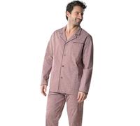 Eminence - Pyjama Long Ouvert Homme Popeline Taille : 6/2XL - Couleur : Imprimé Losanges Terracota