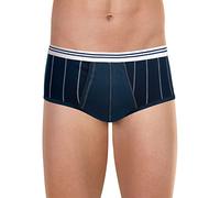 Eminence - Slip Taille Haute Ouvert Coton mercerisé - Taille : 7 - Couleur : Marine Rayure