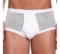 Eminence - Slip Maille aérée Coton Taille Haute Ouvert Pur Coton Taille : 5/XL - Couleur : Blanc