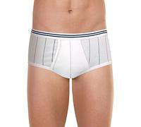 Eminence - Slip Taille Haute Ouvert Coton mercerisé - Taille : 6 - Couleur : Blanc Rayure