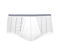 Eminence - Slip Taille Haute Ouvert Coton mercerisé - Taille : 3 - Couleur : Blanc Rayure