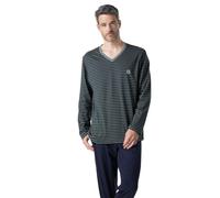 Eminence SmileyWorld Pyjama Long Homme - Oeko-TEX® - Rayures Tennis - Broderie Vintage
