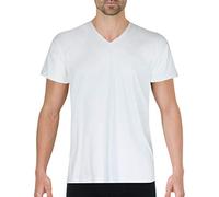 T-shirt col V Coton d'Egypte blanc Blanc XXXL