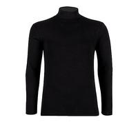 Eminence - Tee-Shirt col roulé Manches Longues Homme Pur Coton - Taille : 5 - Couleur : Noir