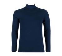 Tee-shirt col roulé manches longues homme Pur coton Bleu Manches courtes LES CLASSIQUES