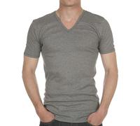 Eminence - Tee-Shirt col V Pur Coton Premium - Taille : 7 - Couleur : Gris foncé chiné