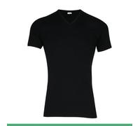 Eminence – Tee-shirt col V – Pur coton premium – Taille 7 – Noir