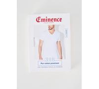 Eminence - Tee-Shirt col V Pur Coton Premium - Taille : 7 - Couleur : Blanc