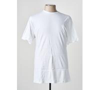 Eminence T-shirt col rond homme Côte fine 100% coton peigné Oeko-TEX Blanc 3XL