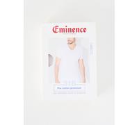 Eminence Tee-shirt col V Les Classiques Pur coton premium Blanc Taille 8