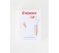 Eminence T-shirt col rond 308-0001 – 100% coton peigné, sans couture côté – Blanc Taille 2