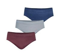 Eminence Trio Fantaisie LC14 Slips, Bordeaux/Ciel/Marine, 3/M (Lot de 3) Homme