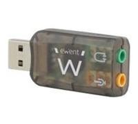 Ewent Carte son externe EW3751 – USB 2.0 stéréo – Noir