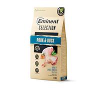 Eminent Selection Adult Large Breed Nourriture sèche de qualité supérieure pour grands chiens | Sans grain ou sans gluten | Bœuf et agneau/porc et canard | Articulations, pelage et digestion | 2 kg/12