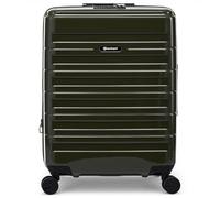 Eminent Voyager Valise Cabine 55x40x20, Extensible, Rigide, 4 roulettes, Légère, Serrure TSA, 2,7 kg, 39L, Bagage Cabine Trolley Voyage Avion Vert