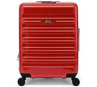 Eminent Voyager Valise Cabine 55x40x20, Extensible, Rigide, 4 roulettes, Légère, Serrure TSA, 2,7 kg, 39L, Bagage Cabine Trolley Voyage Avion Rouge