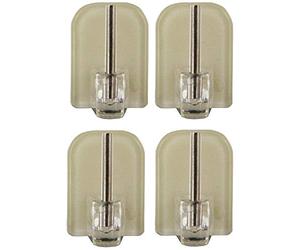 Eminza L590102 supports adhésifs Transparent Lot de 4
