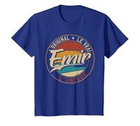 Emir L'Original Le Vrai L'Unique Hommes & Garçons T-Shirt, Enfant, Bleu Royal, 12 Ans