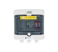 EMITER EM-265_AC Tableau de distribution AC, IP65, SPD AC Dehn type 2, disjoncteur 20A 1-F, RCD type A 40A/300mA
