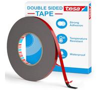 EMITEVER Tesa - Ruban adhésif double face très résistant, imperméable, 1 cm x 10 m, ruban adhésif en mousse acrylique solide pour murs, automobile, décoration de bureau à domicile