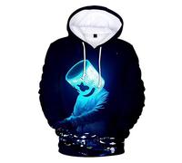 EMIVIA Sudadera Con Capucha Para Hombre, Con Estampado 3D De DJ, Chaqueta De Dibujos Animados, Abrigo, Ropa De Gran Tamaño,WH284,XS