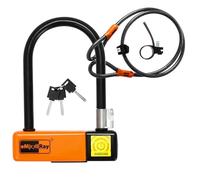 eMjollRay Antivol en U pour scooter électrique avec câble, antivol robuste pour vélo, câble de sécurité de 10 mm x 4 pieds de longueur avec support de montage, vélo pliant, scooter électrique