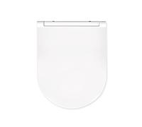 EMKE Abattant de WC avec système d'abaissement automatique - En forme de D - Avec système d'abaissement automatique - Amovible - 150 kg