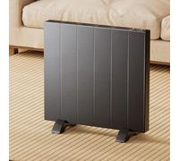 EMKE Chauffage Électrique, 1000 Watt, Radiateur à Convection Indépendant ou Mural, Écran LCD, Minuterie Programmable, Gris Anthracite, Chauffage d'Appoint Radiateur Plat Fonction APP WLAN