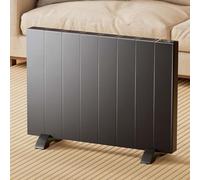 EMKE Chauffage Électrique, 1500 Watt, Radiateur à Convection Indépendant ou Mural, Écran LCD, Minuterie Programmable, Gris Anthracite, Chauffage d'Appoint Radiateur Plat Fonction APP WLAN