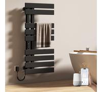 EMKE Chauffage électrique pour salle de bain, sèche-serviettes, 500 x 1000 mm, radiateur électrique à économie d'énergie, sèche-serviettes, sèche-serviettes, électrique pour Alexa et Google Home et