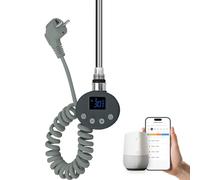 EMKE Élément Chauffant Thermostat pour Chauffage Salle de Bain 900W Smart WiFi Cartouche Chauffante en Acier Inoxydable pour Radiateurs Radiateurs Sèche-Serviettes Chauffe-Serviettes Electrique