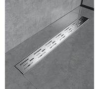 EMKE FD160BN Caniveau de Douche, Acier Inoxydable brossé, 60 cm